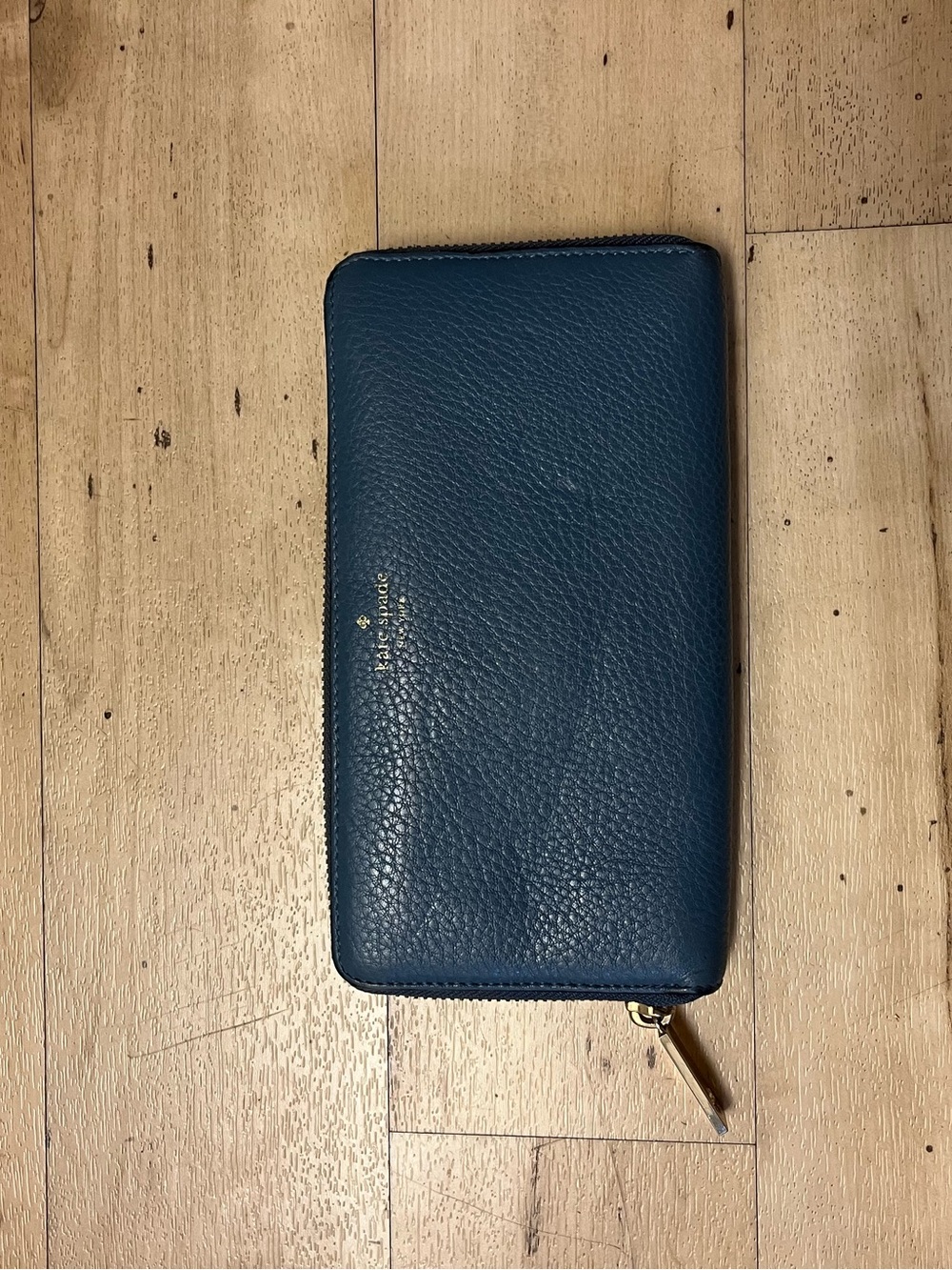 Kate Spade Blue Zip Wallet